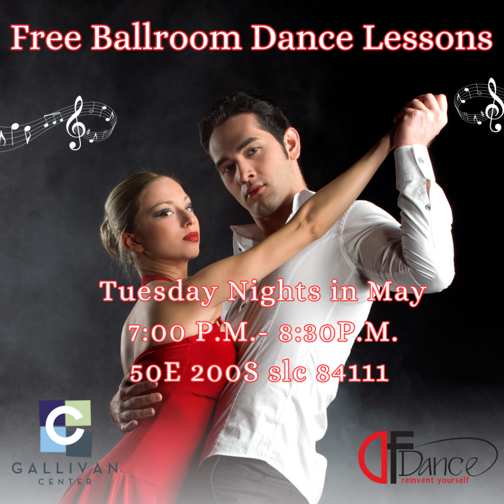 Free Ballroom Dance lessons Every Tuesday In May – Gallivan Center